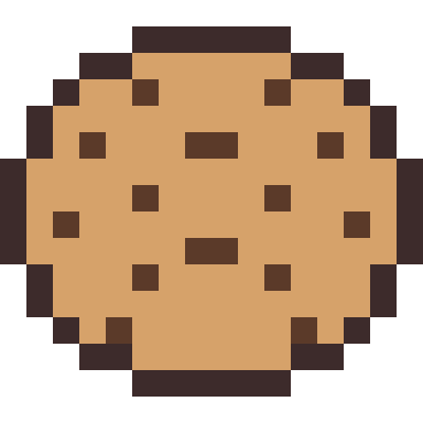 Cookie pixel art, 16×16 color by number