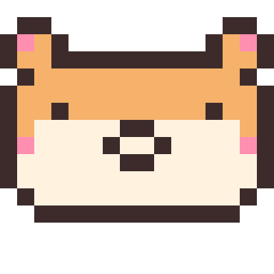 Hamster pixel art, 16×16 color by number