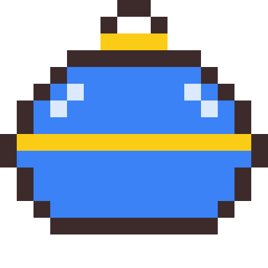 Christmas ornament pixel art, 16×16 color by number