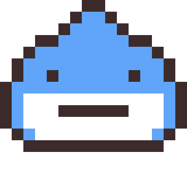 Shark pixel art, 16×16 color by number